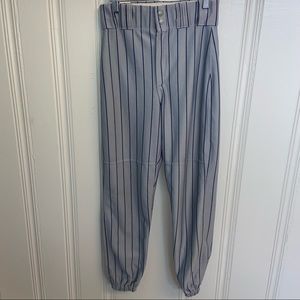 Alleson Gray/Navy Pin-Stripe Baseball Pants